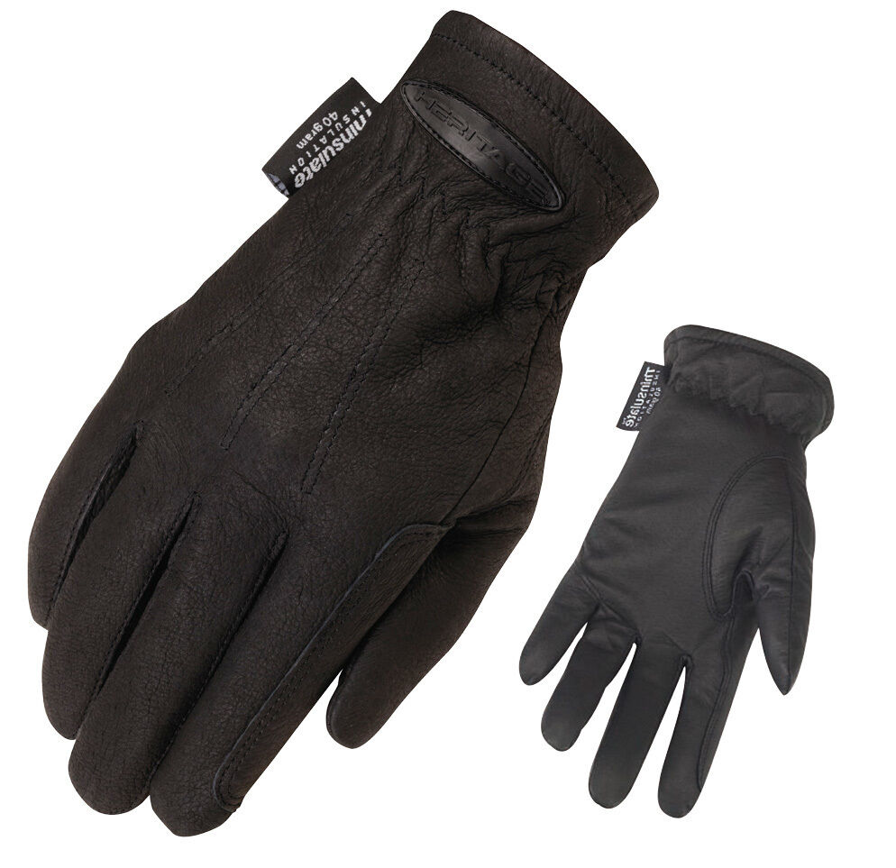 Stc Heritage Cold Weather Gloves Black Horse Bike Riding