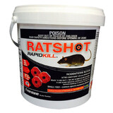 iO Ratshot Red Rapidkill Rat Mouse Rodent 40 Bait Blocks One Feed 800 gr