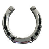 Horseshoe Emblems Badge Auto Car Chrome Plated Adhesive Horse Pet 