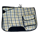 Saddle Cloth Pioneer Wool Cloth Tartan with Pockets