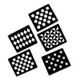 Quarter Marks Stencil Set Of 5 Markers 