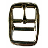Curved Double Bar Buckle Nickle Plated 1inch - 25mm Horse Rug Hobby 