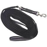 Zilco Deluxe Lunge Rein 8.5mt Black/Grey Swivel End