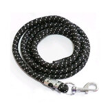 Pony Lead  2.4mt 8ft Horse Pony Lead with Silver Fleck [Black]