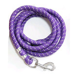 Pony Lead  2.4mt 8ft Horse Pony Lead with Silver Fleck  [Purple]