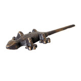 Mr Gecko Cast Iron Gecko Lizard for Wall Tree Fence Antique Rust Figurine Statue