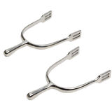 Dressage English Spurs Stainless Steel 40Mm Shank And Plain Knob At End