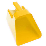 Feed Scoop Large Plastic Animal Feed Scooper with Grip Yellow