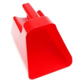 Feed Scoop Large Plastic Animal Feed Scooper with Grip RED
