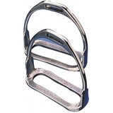 Bar Stirrup Irons Nickel Plated Saddle Stirrups Two Bar Np Irons Stirrups 11.5Cm 