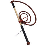 Genuine Aussie Made Stock Whip 3' X 4 Plait Chromehide Kids Child 