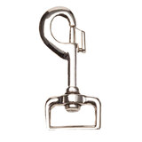 Zilco Die Cast Nickel Snap Hook Clip Sq Eye 12.2mm (1/2") 