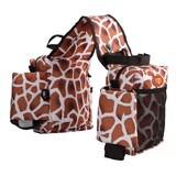 Fort Worth Saddle/ Bottle/Gear Trekking Horse Trail Riding Bag Giraffe Pattern