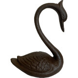Mr Gecko Cast Iron Swan Handcrafted Antique Rust Decor Figurine Statue
