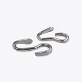 Horse Bridle Curb Chain Hooks - Pair - Stainless Steel 