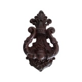 Mr Gecko Cast Iron Handcrafted Door Knocker Filigree Antique Rust