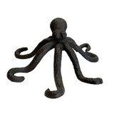 Mr Gecko Octopus Ornament Cast Iron Antique Black Paper Weight 