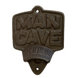 Mr Gecko Man Cave Bottle Opener Cast Iron Handcrafted Antique Rust