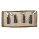 Mr Gecko Table Cloth Weights Lighthouse Beacons Hand Made Cast Iron Set 4