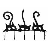 Crazy Cats 5 Hooks Matte Black Metal