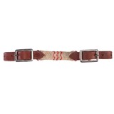 Fort Worth Flat Curb Strap Red Weave 5/8"