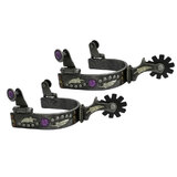 Fort Worth Feather Stone Western Cowboy Spurs 3/4" Band 1 1/2" Shank 