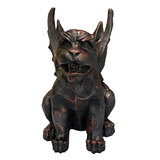 Gargoyle Statue Cast Iron Hand Made Antique Rust Garden Statue