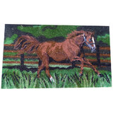 Coir Door Mat Farm Stables Horse "Horse In The Field" 