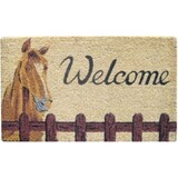 Coir Door Mat Farm Stables Horse "Welcome"