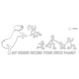 Horse Decal My Horse Kicked Your Stick Figure Family