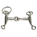 Key Ring - Western Snaffle Horse Bit Silver Key Ring