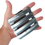 Metal Horse Dog Grooming Massage Curry Comb With Hand Strap