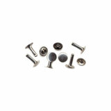 Nickel Plated Rivets And Burrs 12Mm 100 Pk 