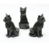 Potty Feet Set of 3 Sitting Cats Pot Plant Feet Antique Bronze Handcrafted