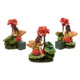 Potty Feet Geranium Fairy Set of 3 Pot Plant Feet Handcrafted