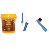 Equinade Horse Hoof Grease Dressing Nourishing 1Lt+Grease Brush+Hoof Pick
