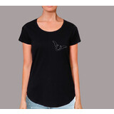 Horse Tee Shirt Horseshoe With Wings Womens Black T Shirt Female Limited Edition