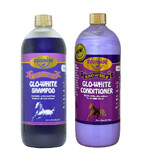 Equinade ShowSilk Glo White Shampoo And Conditioner Horses, Cattle ,Dogs 1lt