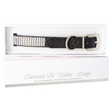 Diamonte Pet Collar Luxury Stylish Rhinestone Glitter Pet Collar BLACK