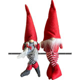 Mr and Mrs Santa Bench/Shelf Sitter Christmas Xmas Ornament Figurine