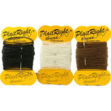 Horse Plaiting Thread 30mts with Needle Brown \ White \ Black