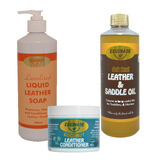 Premium Equinade Leather+Saddle Oil+Liquid Leather Soap +Coconut Conditioner