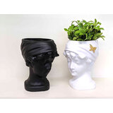 Mystic Pot Planters Lady Bust Black or White 