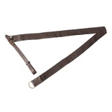 Nylon Webb 5cm + 2.5cm Leather Strap Stock Saddle Ring Surcingle Brown
