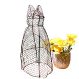 Topiary Wire Cat Topiary Sculpture