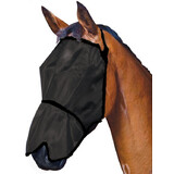 Horse Pony Fly mask Fly Veil Showcraft Onyx With Nose Flap Uv Insect Protection