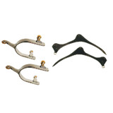 Roping Campdraft Spur & Strap Set 5/8" With 3/4" Rowels S/Steel Mens Or Ladies