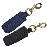 Polly Cotton Horse Lead Brass Snap Black or Blue 1.6cm x 2.4mt