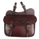 Saddle Trekking Horse Trail Riding Single Saddle Bag Leather 2 Sizes Brown
