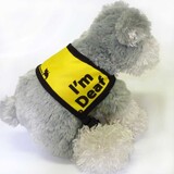 BlackDog Wear Black Dog Awareness Vest -I'm Deaf - Xsmall-Large